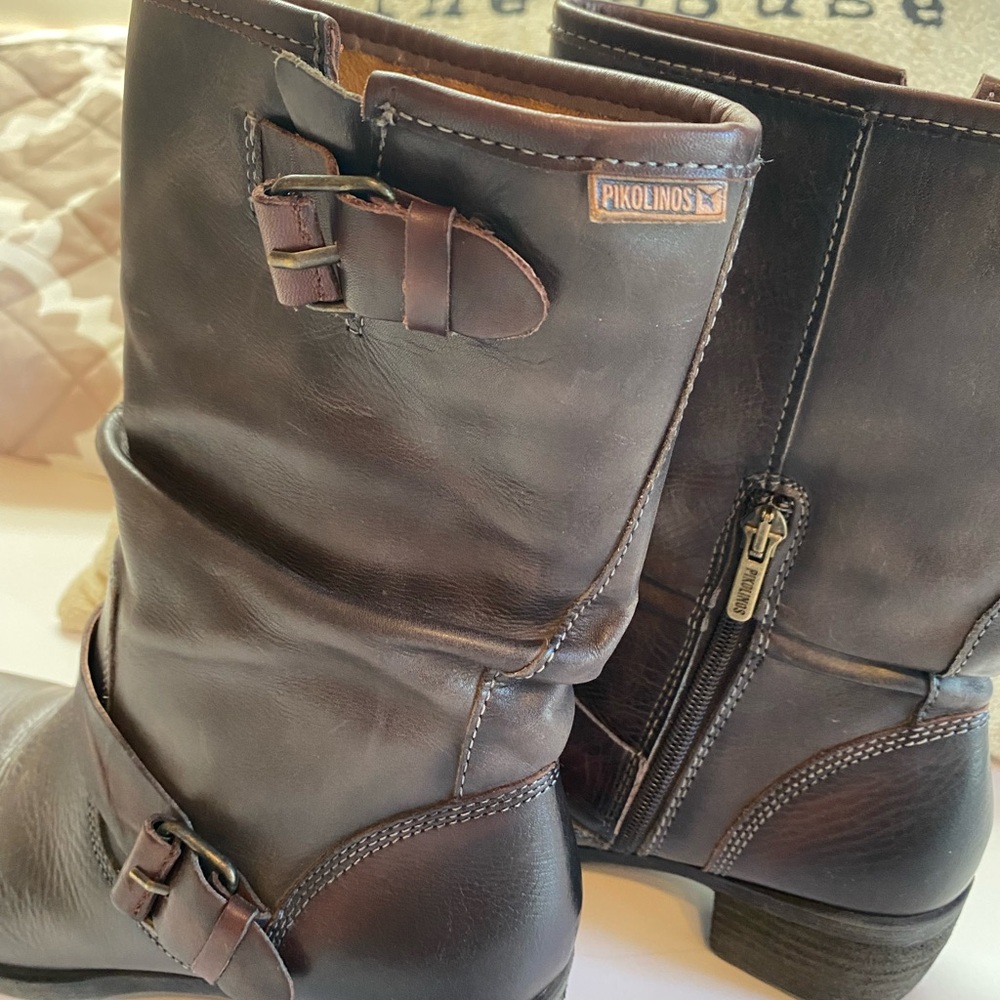 All leather Pikolinos brown boots, 38-7 - Picture 4 of 6